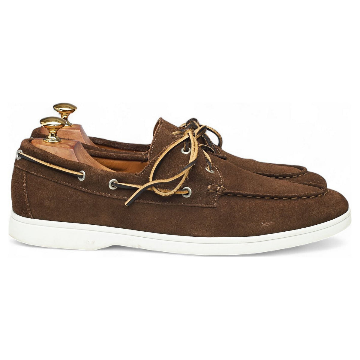 Brown Suede Boat Shoes UK 10
