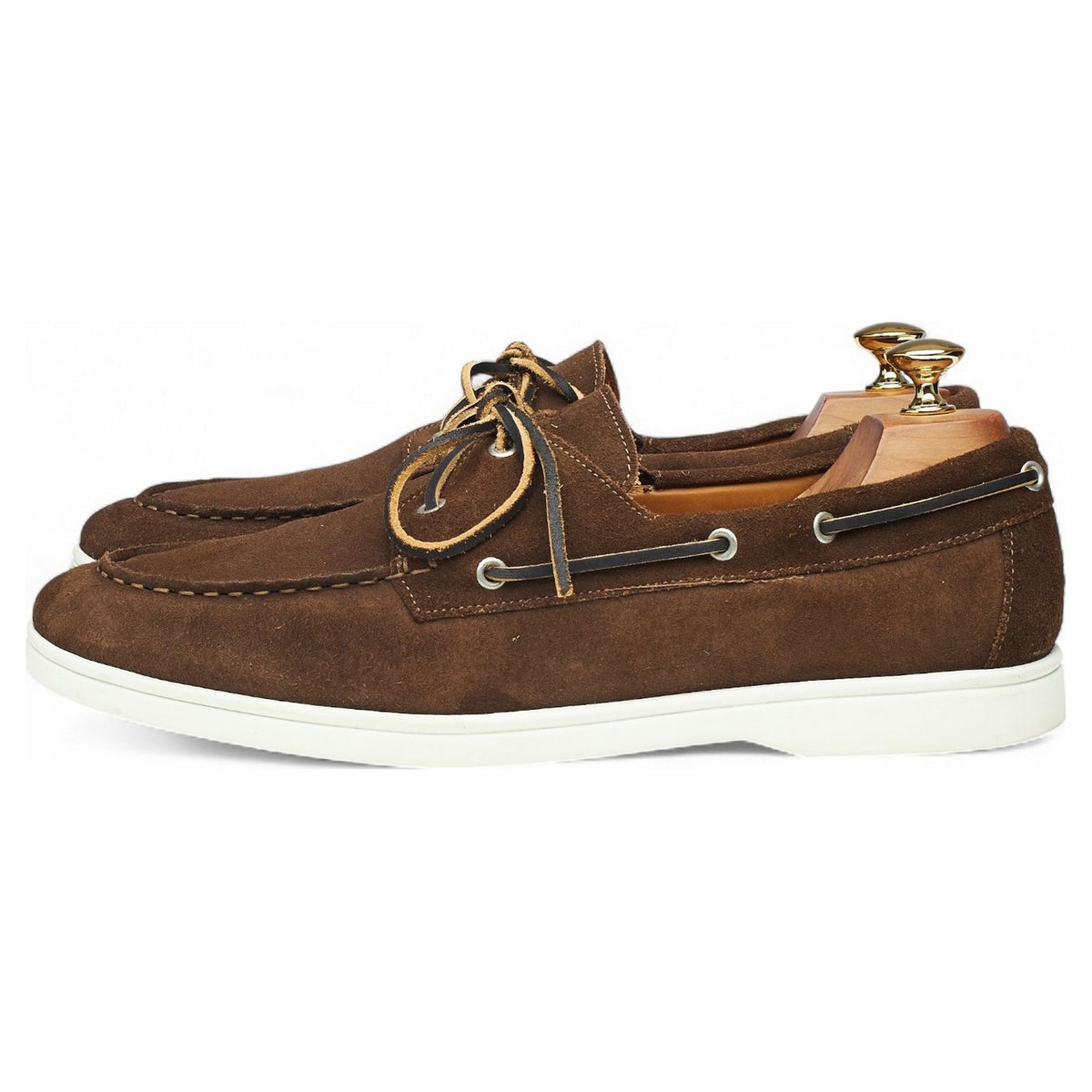 Brown Suede Boat Shoes UK 10