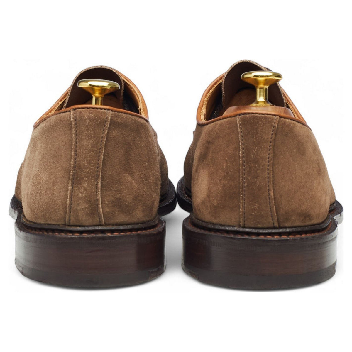 'George' Light Brown Suede Cap Toe Derby UK 8