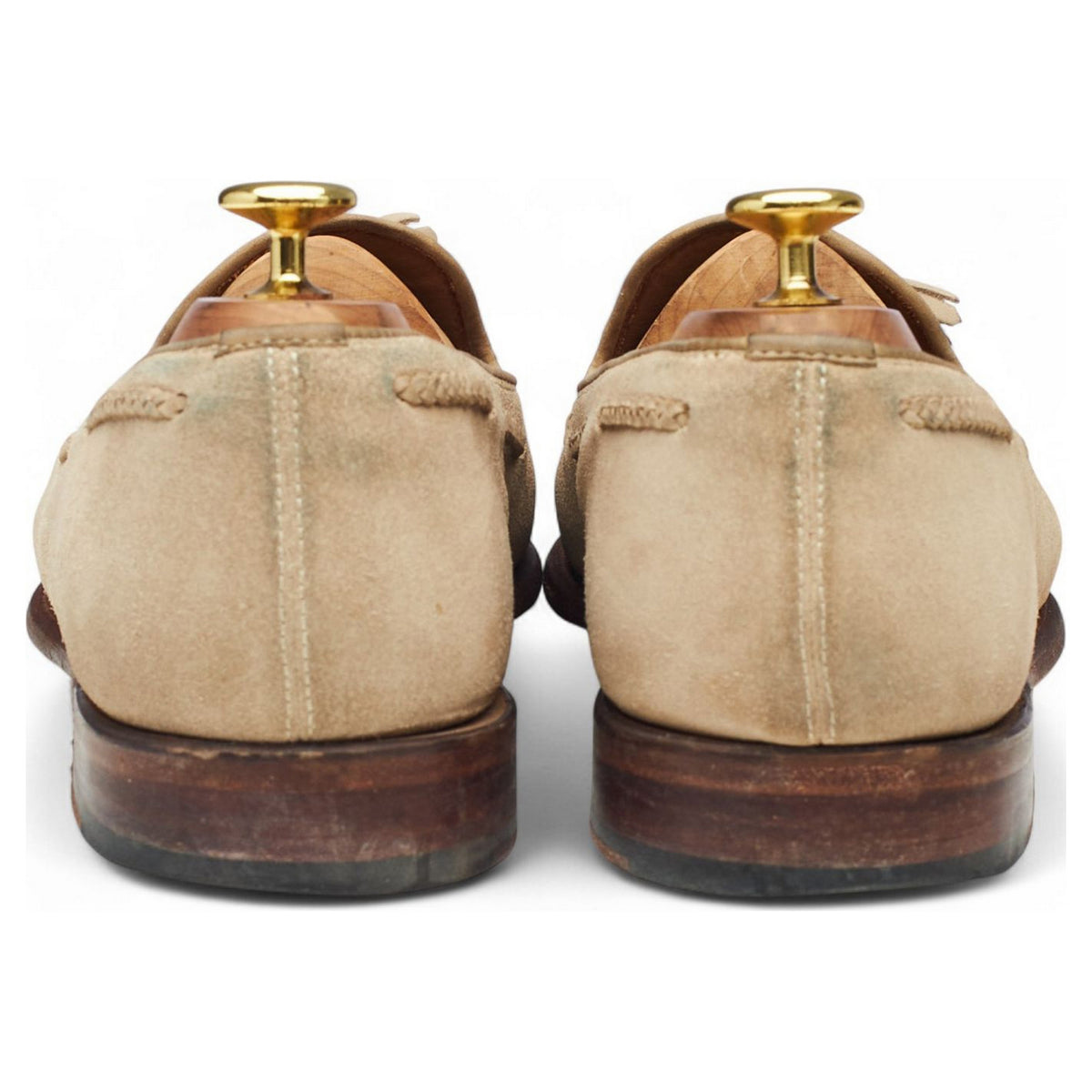 'Scottie' Beige Suede Tassel Loafers UK 8 E