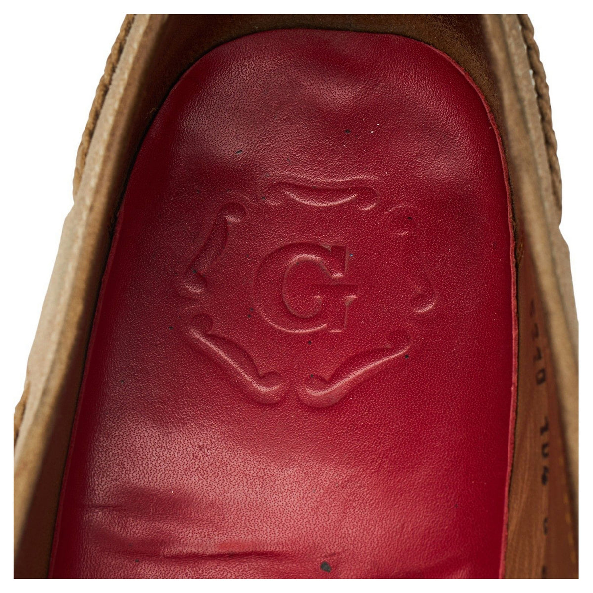 'Scottie' Beige Suede Tassel Loafers UK 8 E