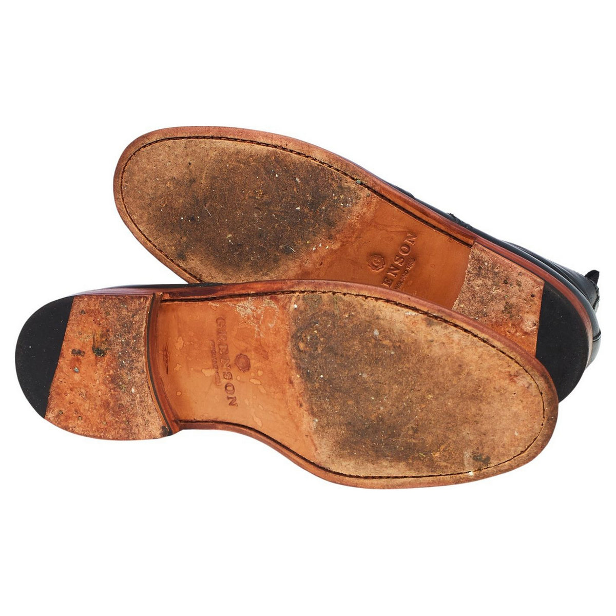 'Alfred' Black Leather Brogue Boots UK 10 G