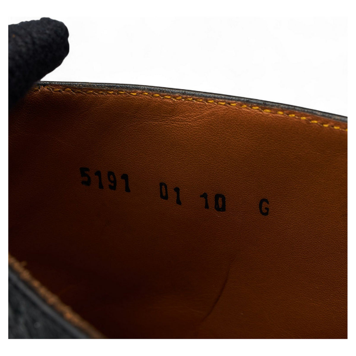 'Alfred' Black Leather Brogue Boots UK 10 G