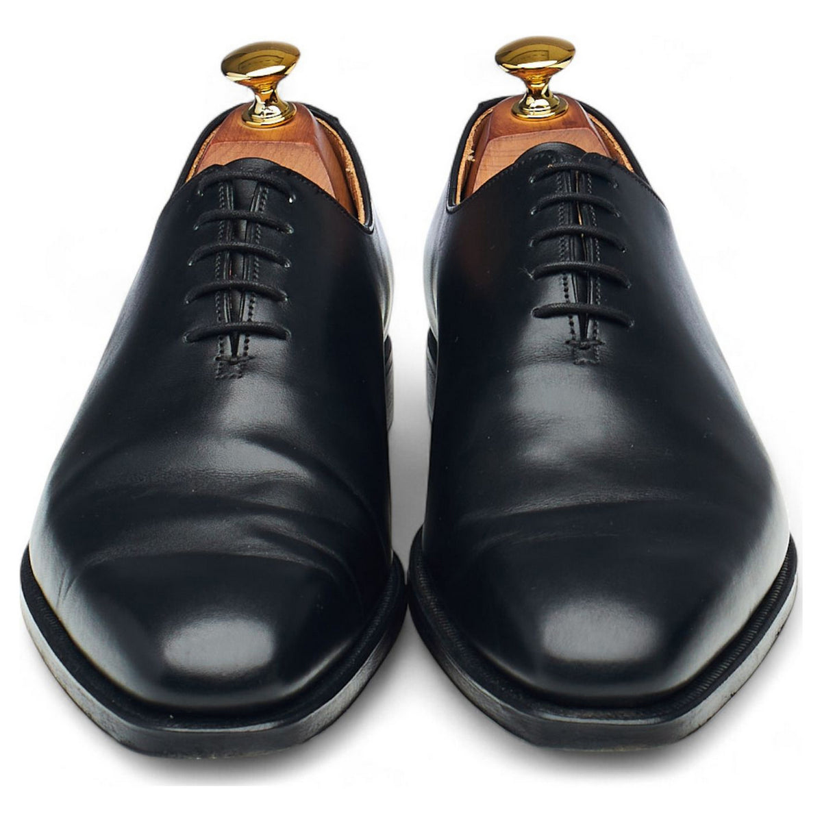 'Alex' Black Leather Wholecut Oxford UK 6.5 E