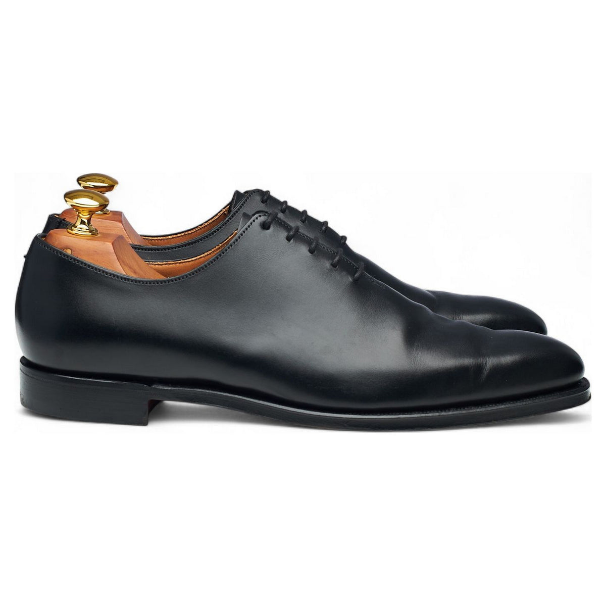 'Alex' Black Leather Wholecut Oxford UK 6.5 E