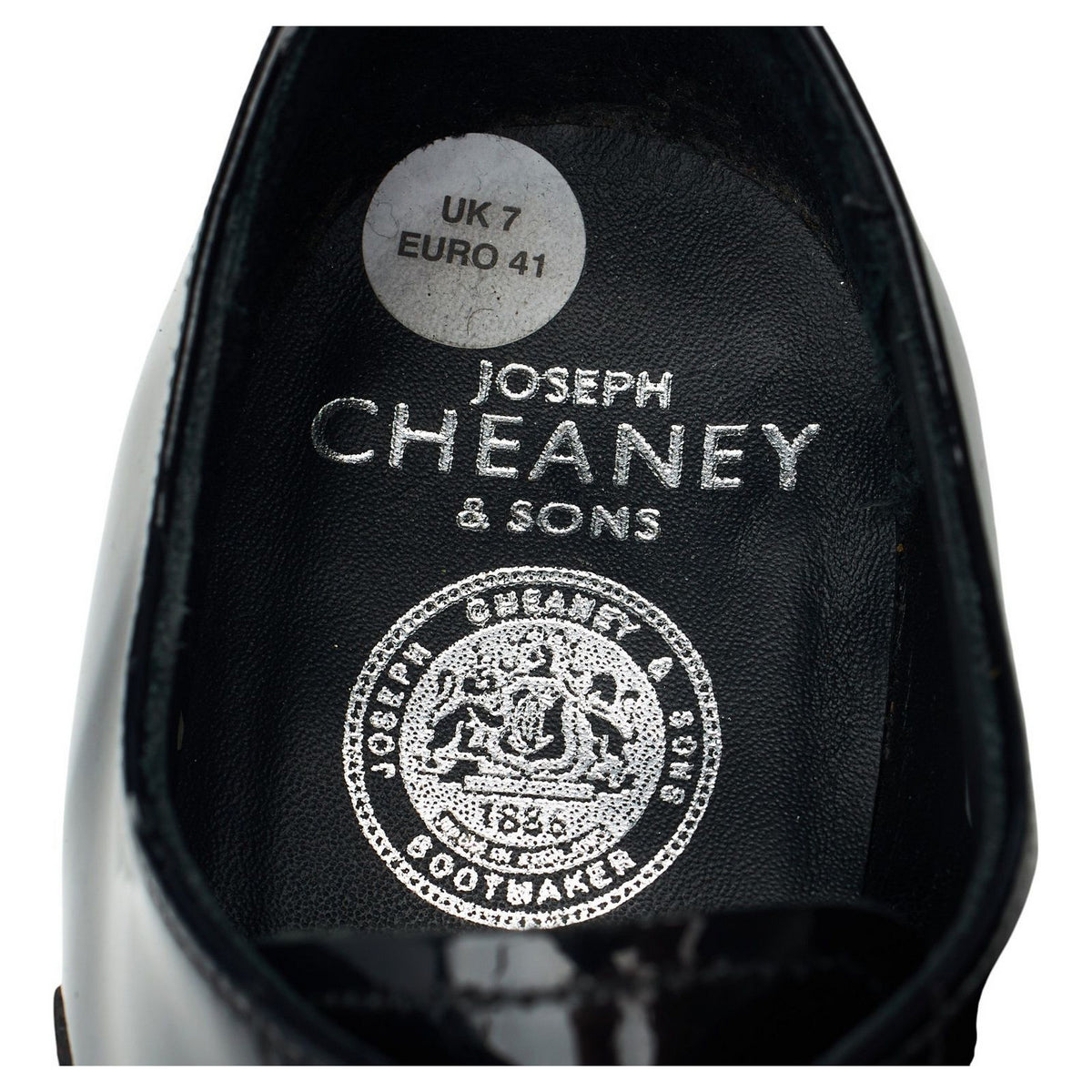 Black Patent Leather Oxford UK 6 F