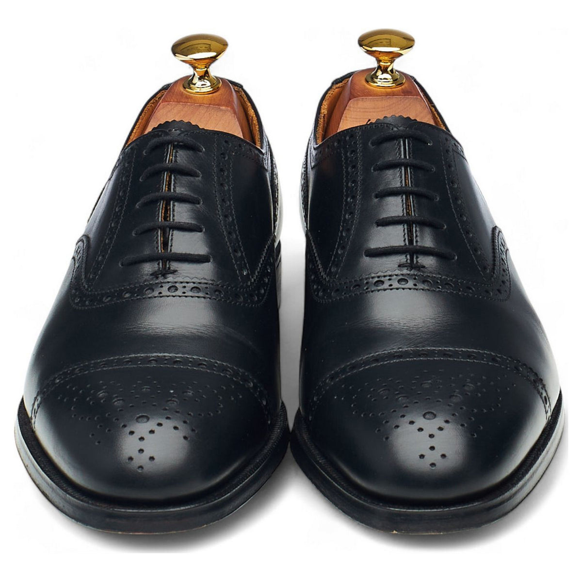 'Westminster' Black Leather Oxford Brogues UK 6.5 F