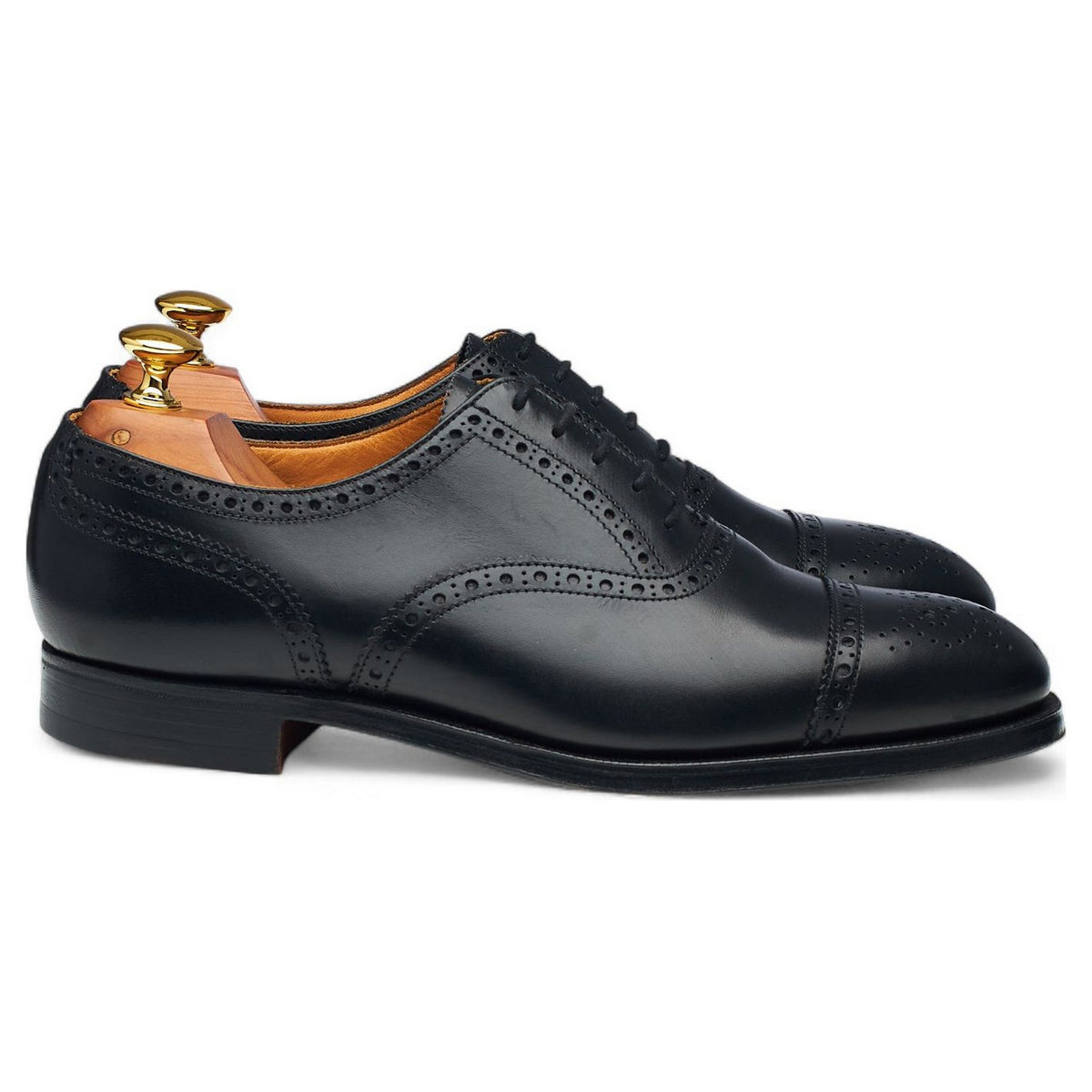 'Westminster' Black Leather Oxford Brogues UK 6.5 F