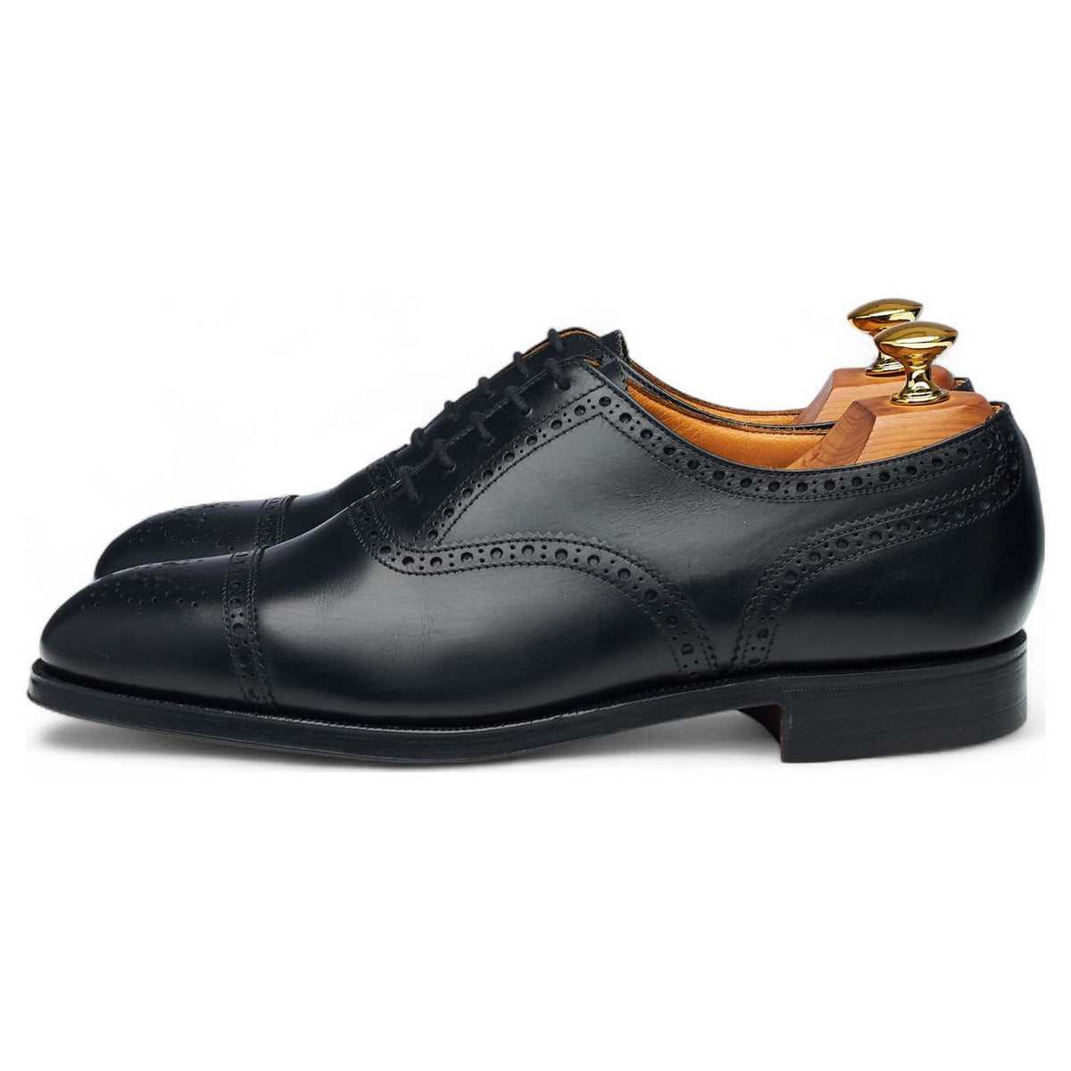 'Westminster' Black Leather Oxford Brogues UK 6.5 F
