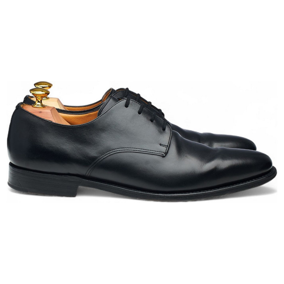 'Coram' Black Leather Derby UK 8 F