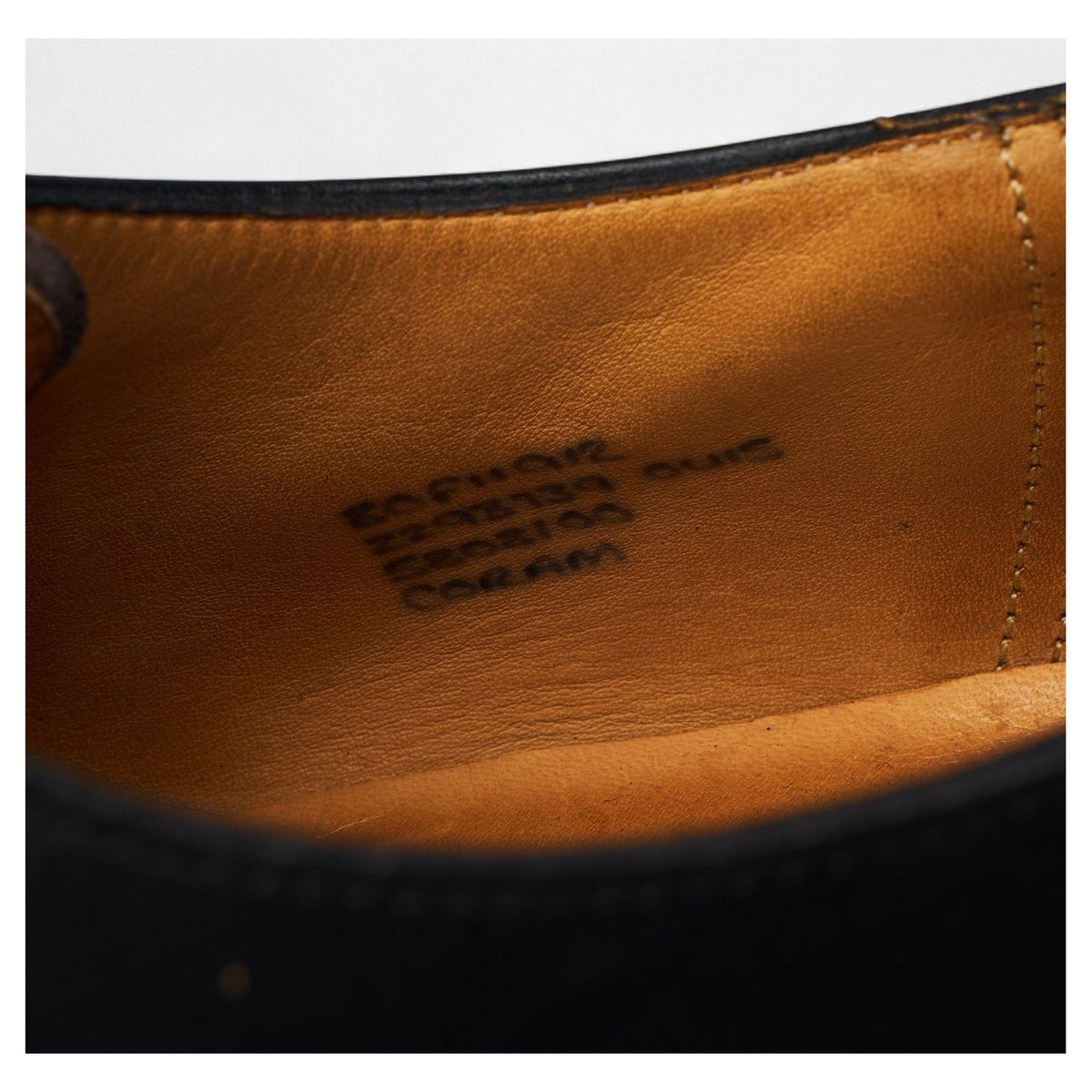 'Coram' Black Leather Derby UK 8 F