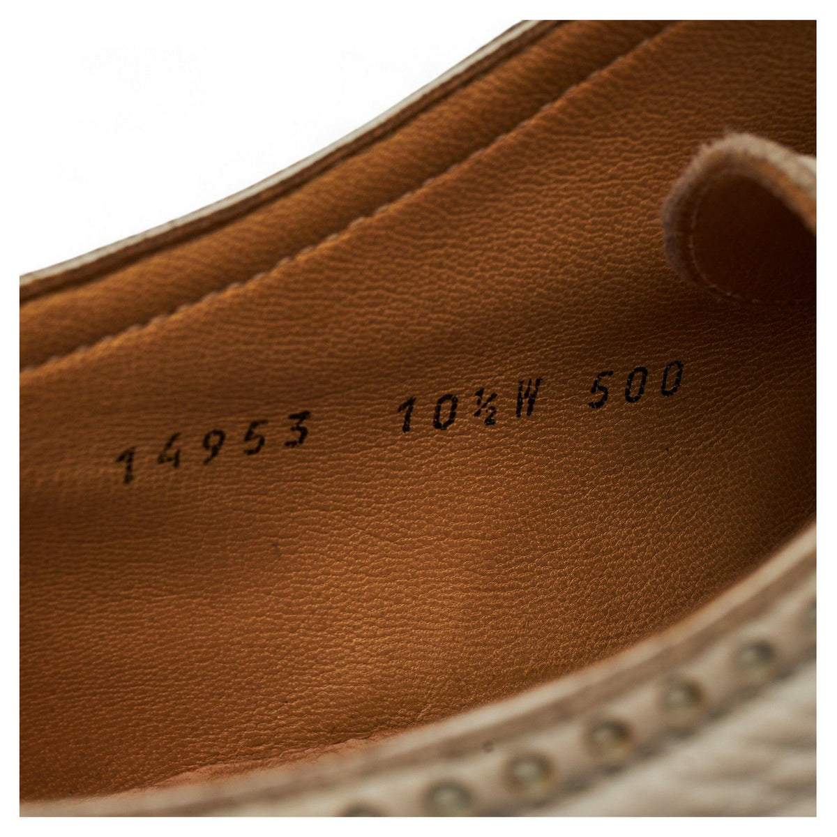 Tan Brown & White Leather Spectator Brogues UK 10 US 10.5