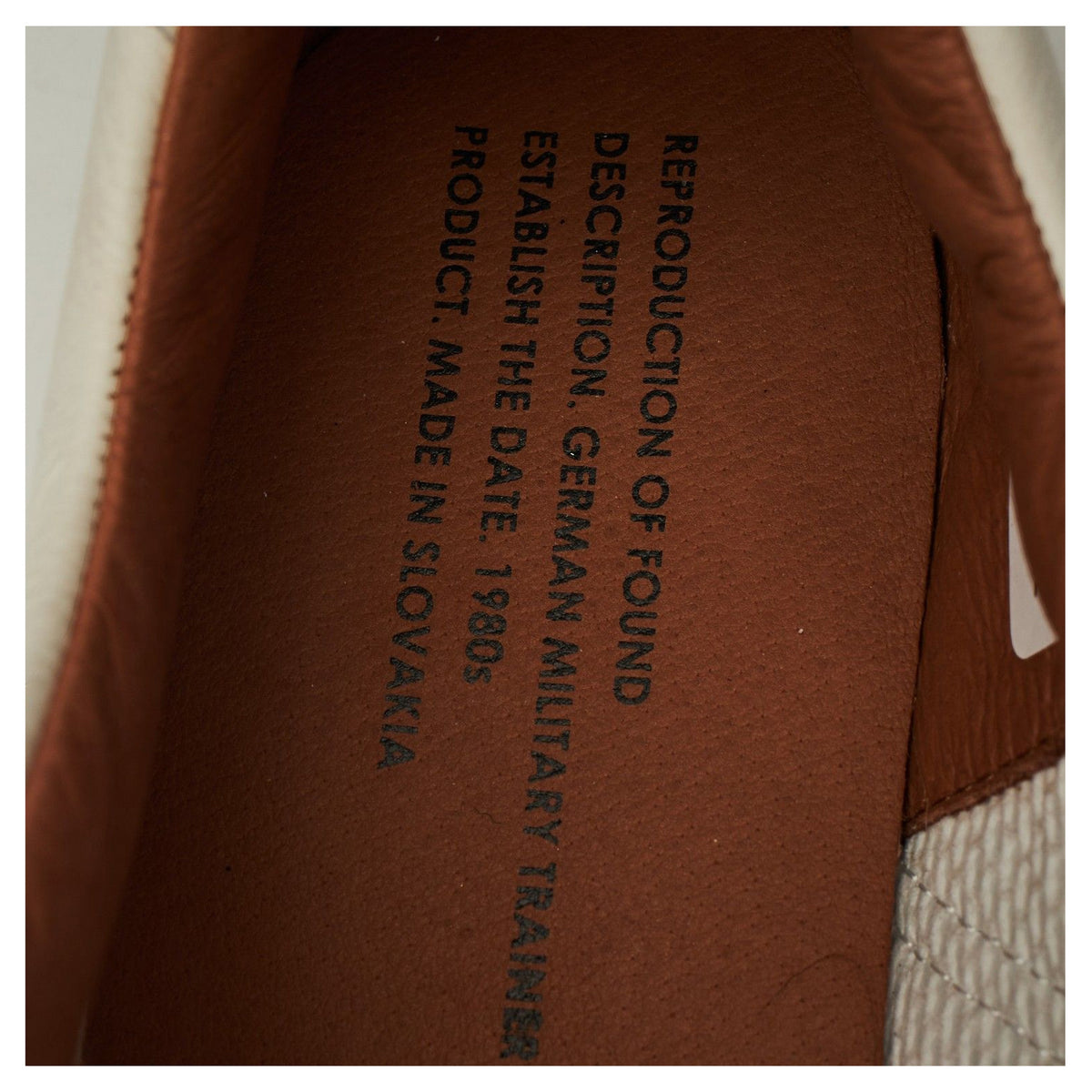 'German Military Trainer' White Leather Sneakers UK 10 EU 44