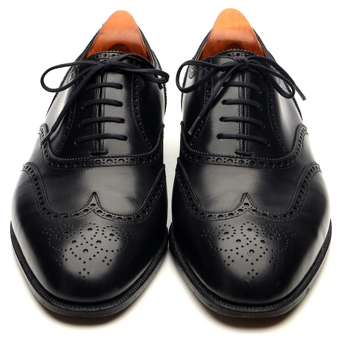 Bespoke Black Leather Oxford Brogues UK 9.5 / UK 10