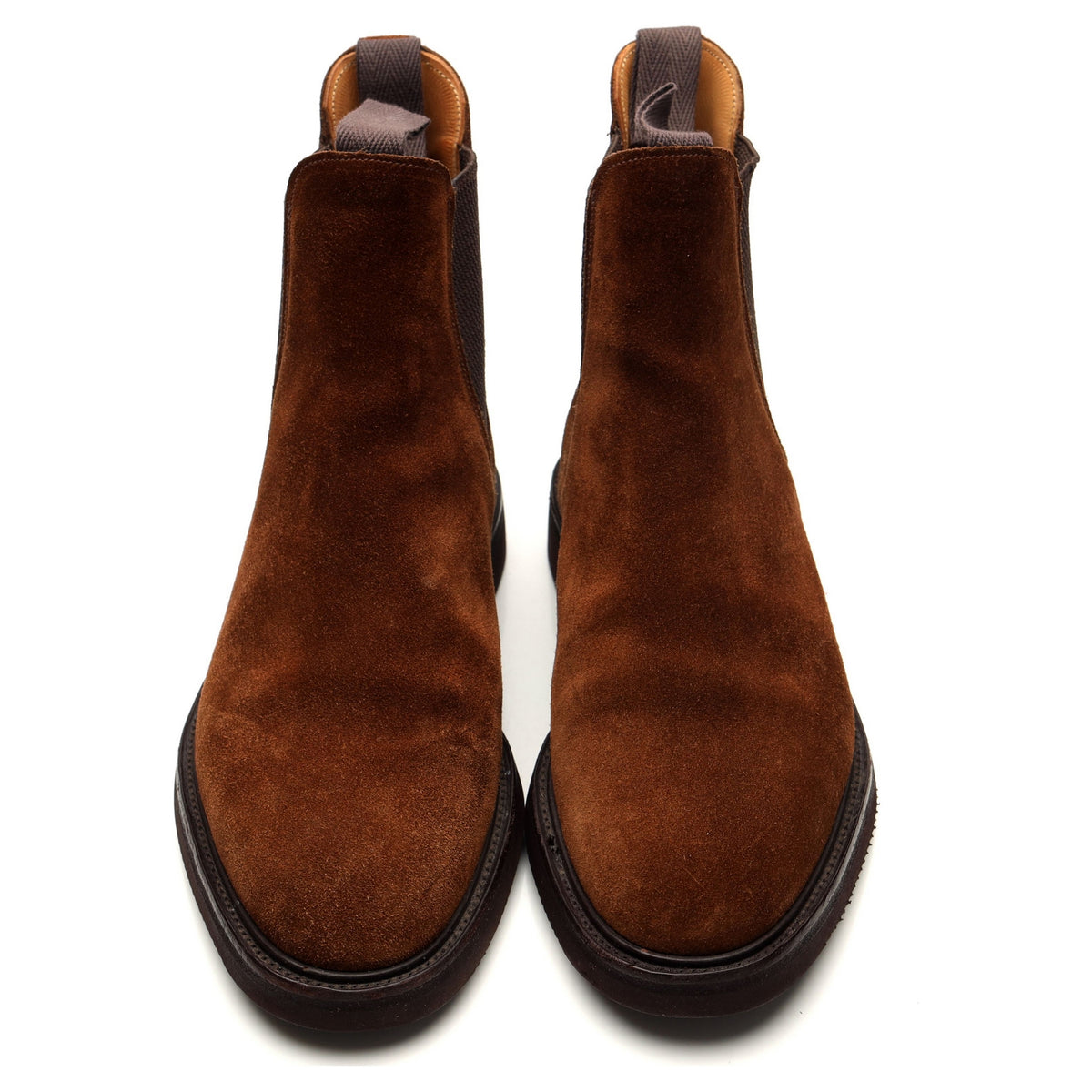 &#39;Gigio&#39; Snuff Brown Suede Chelsea Boots UK 7.5