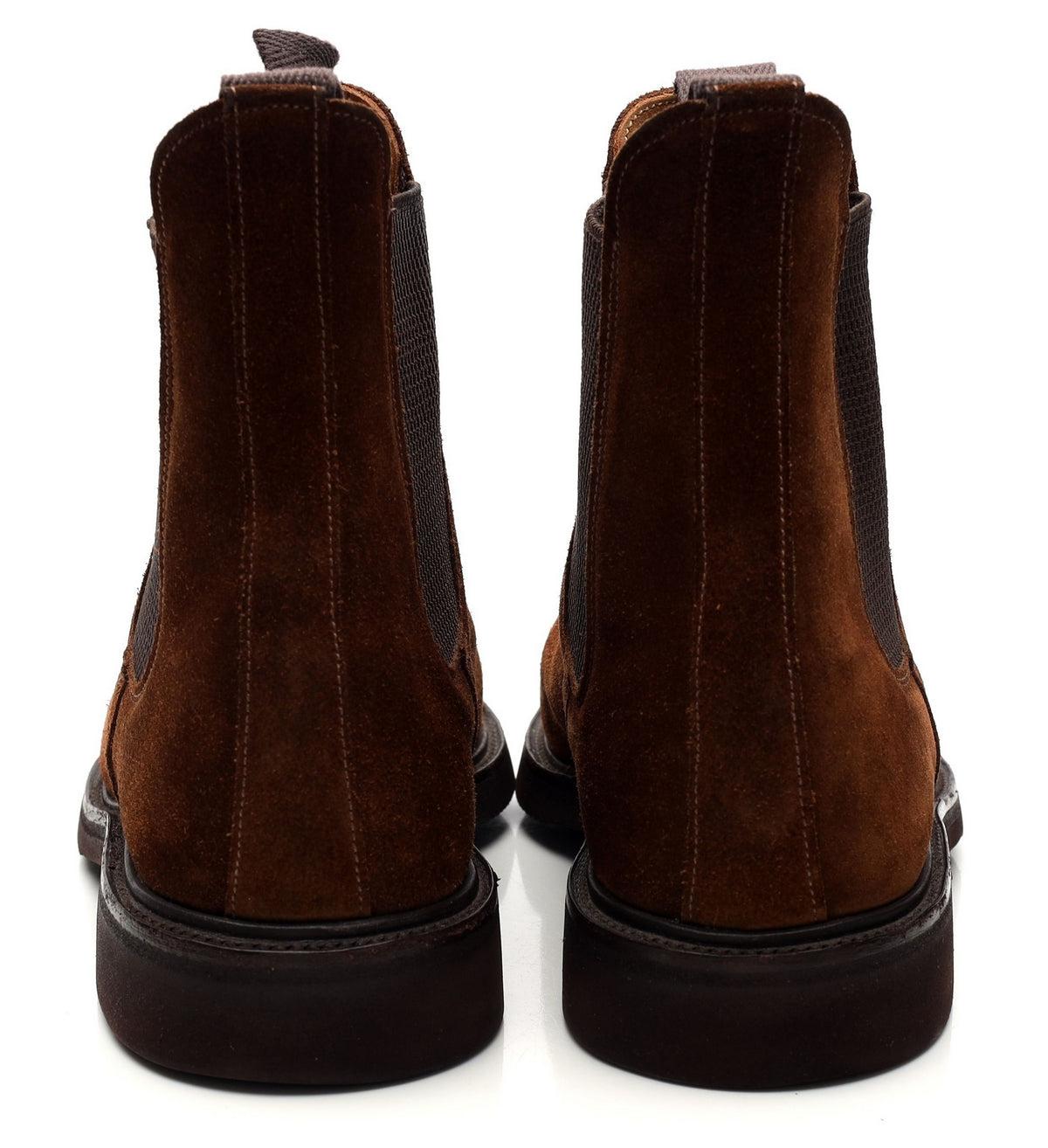 &#39;Gigio&#39; Snuff Brown Suede Chelsea Boots UK 7.5