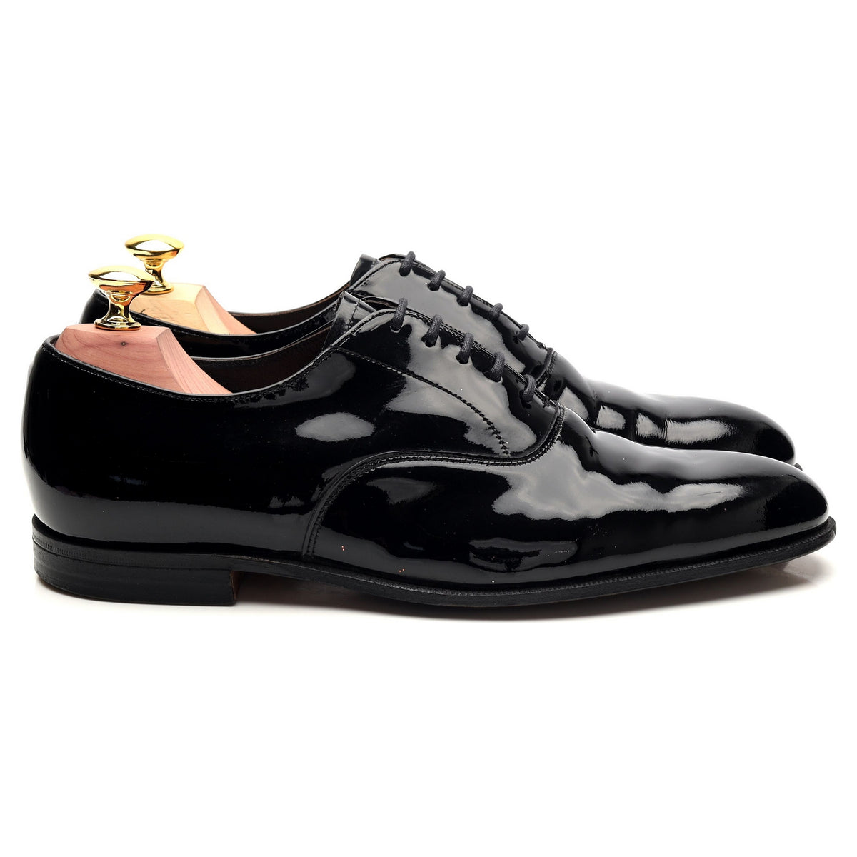 &#39;Knightsbridge&#39; Black Patent Leather Oxford UK 7 F