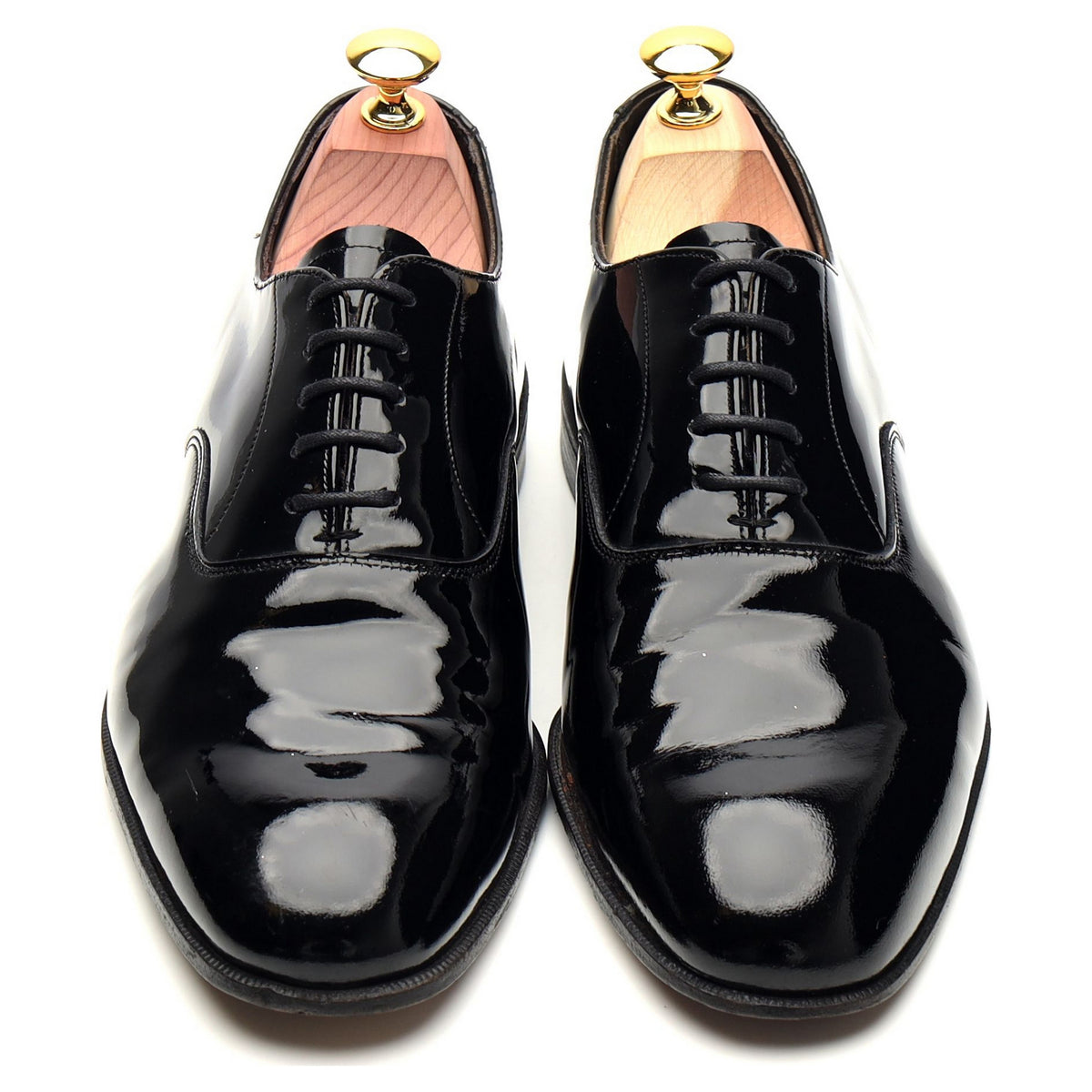 &#39;Knightsbridge&#39; Black Patent Leather Oxford UK 7 F