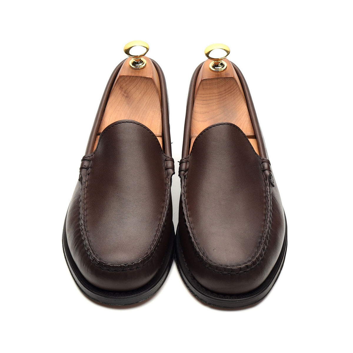 &#39;Weejuns&#39; Dark Brown Leather Loafer UK 6