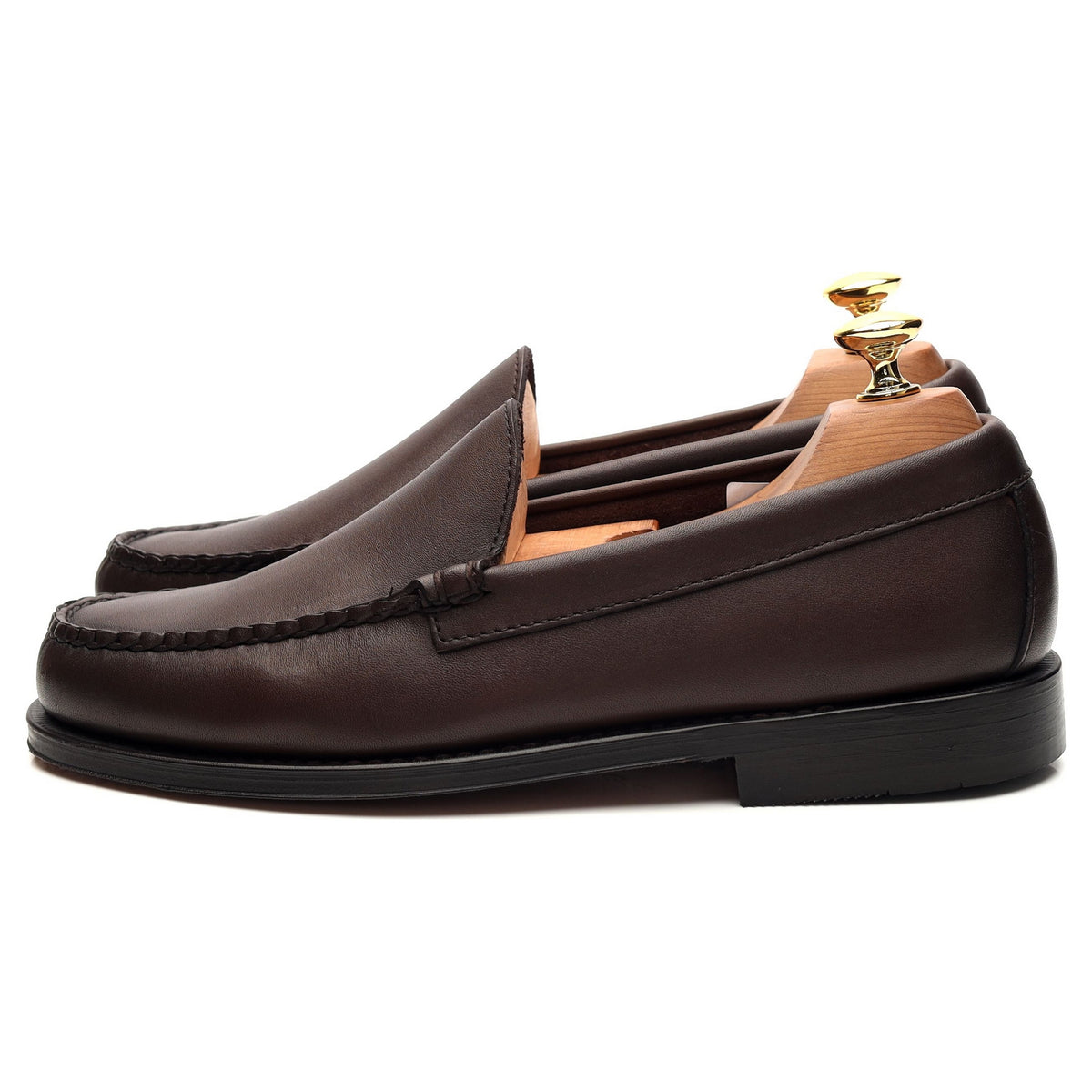 &#39;Weejuns&#39; Dark Brown Leather Loafer UK 6