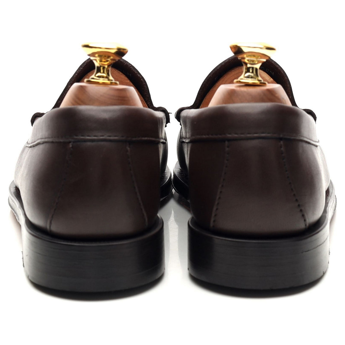 &#39;Weejuns&#39; Dark Brown Leather Loafer UK 6