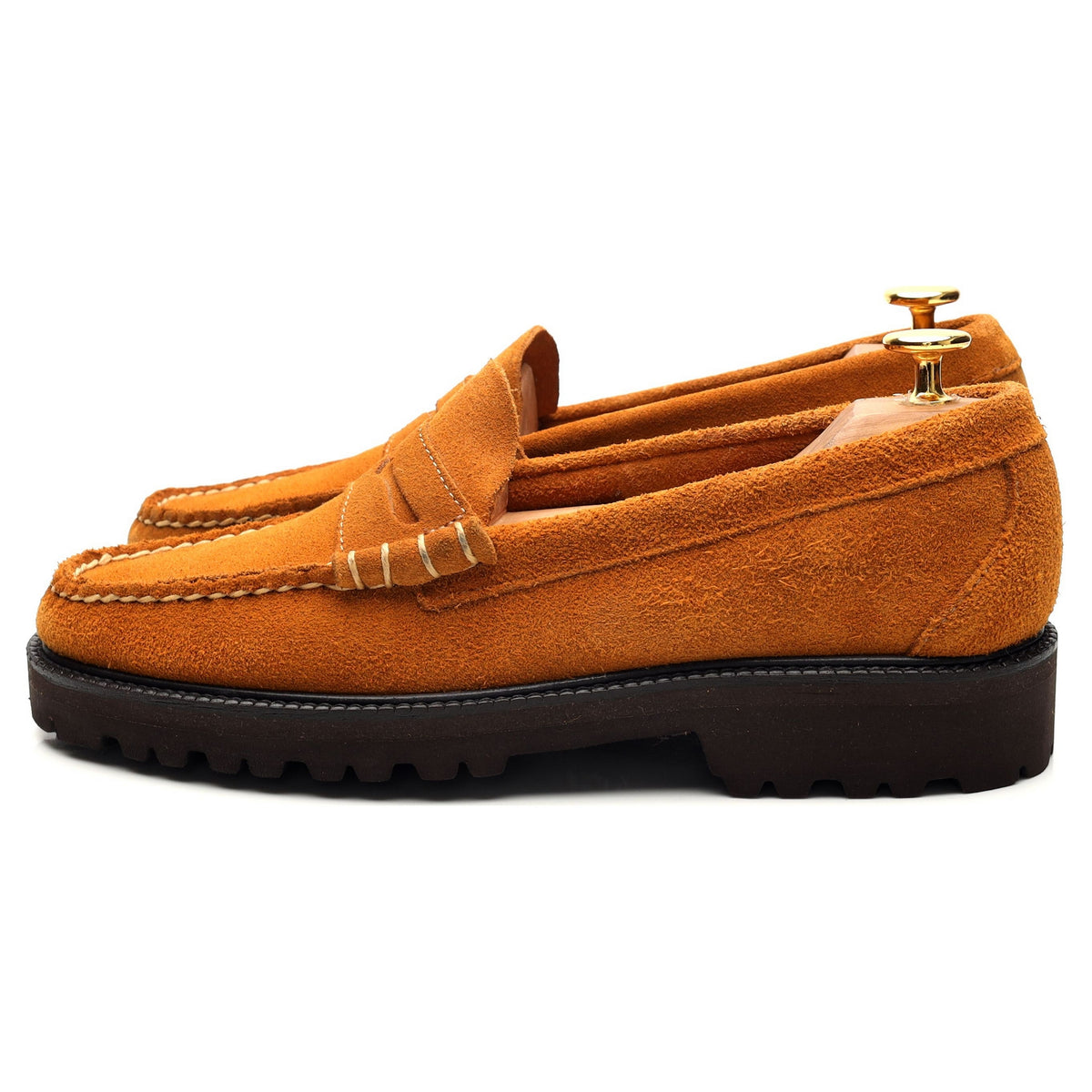 Weejuns &#39;90s Larson&#39; Tan Brown Suede Loafer UK 6