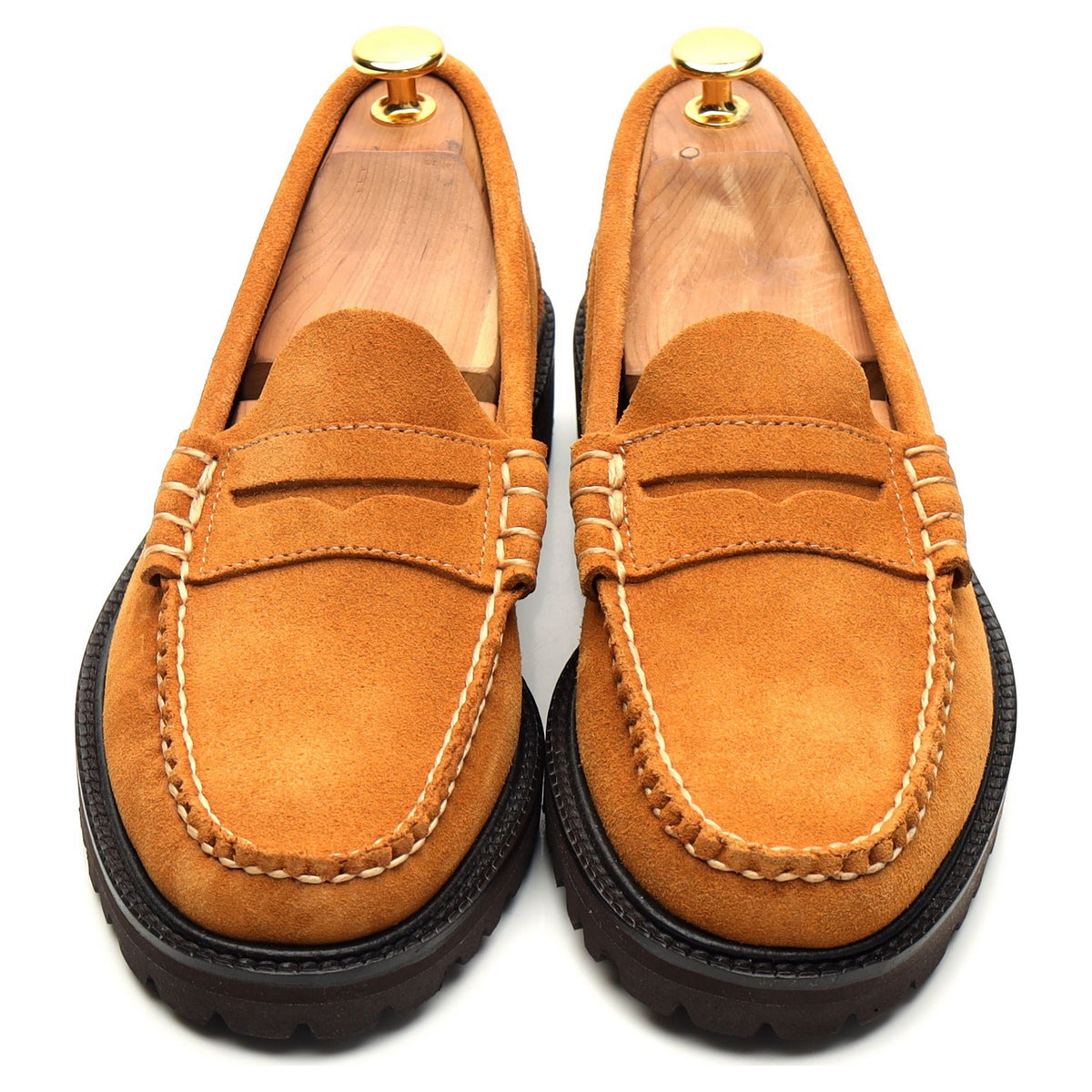 Weejuns &#39;90s Larson&#39; Tan Brown Suede Loafer UK 6