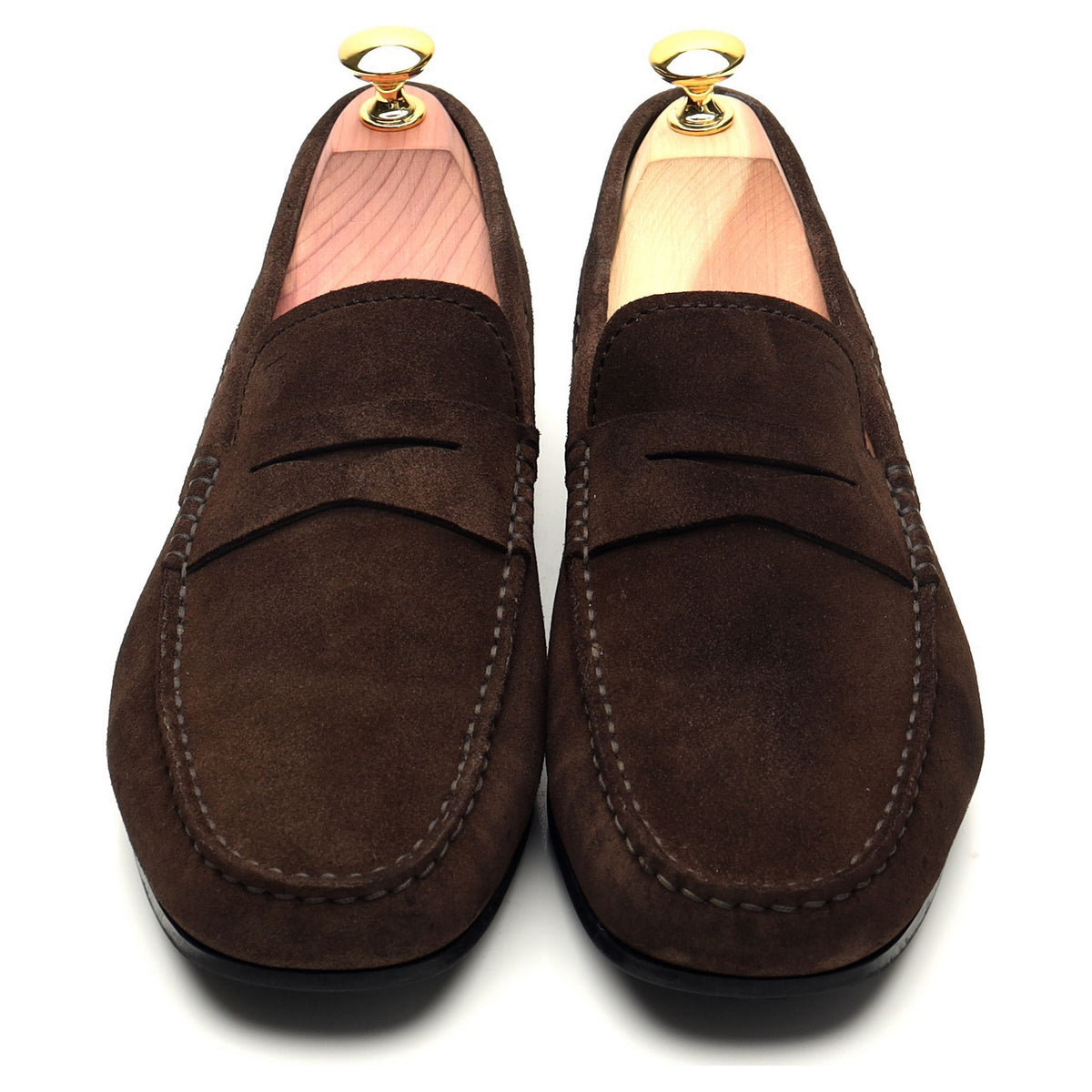 Dark Brown Suede Driving Loafer UK 7