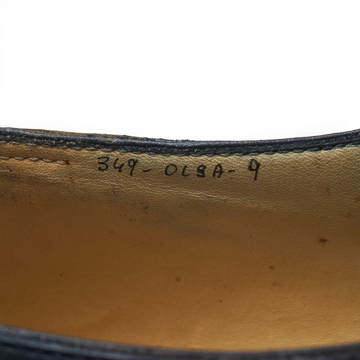 Navy Blue Leather Wholecut Oxford UK 9