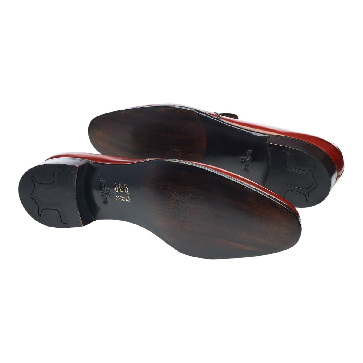 'Edward' Tan Brown Leather Slip On Loafers UK 10 E