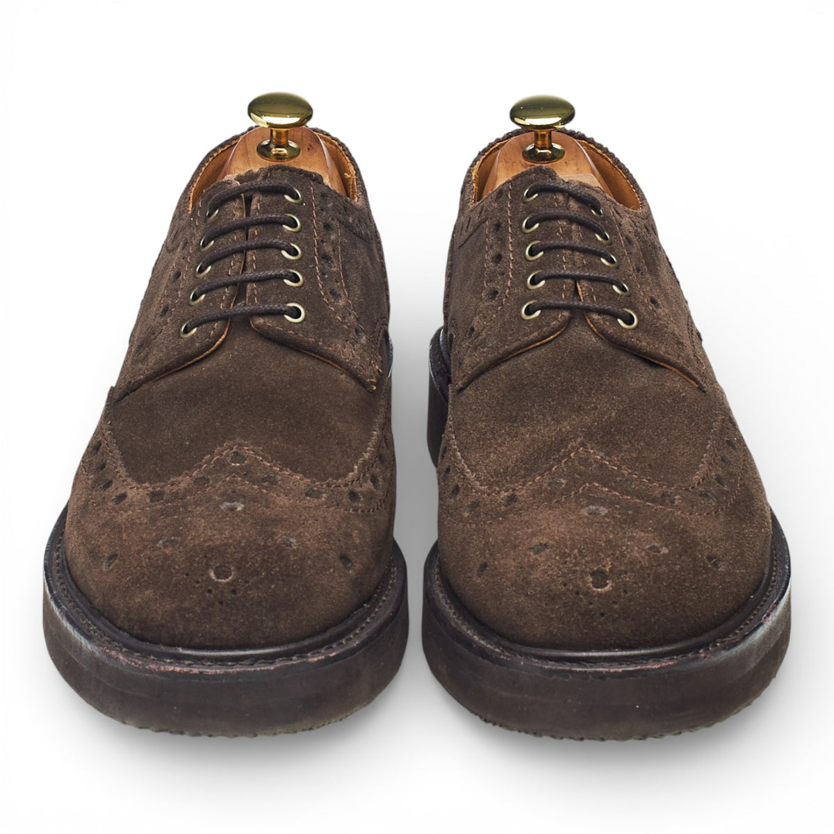 'Archie' Dark Brown Suede Derby UK 8 G