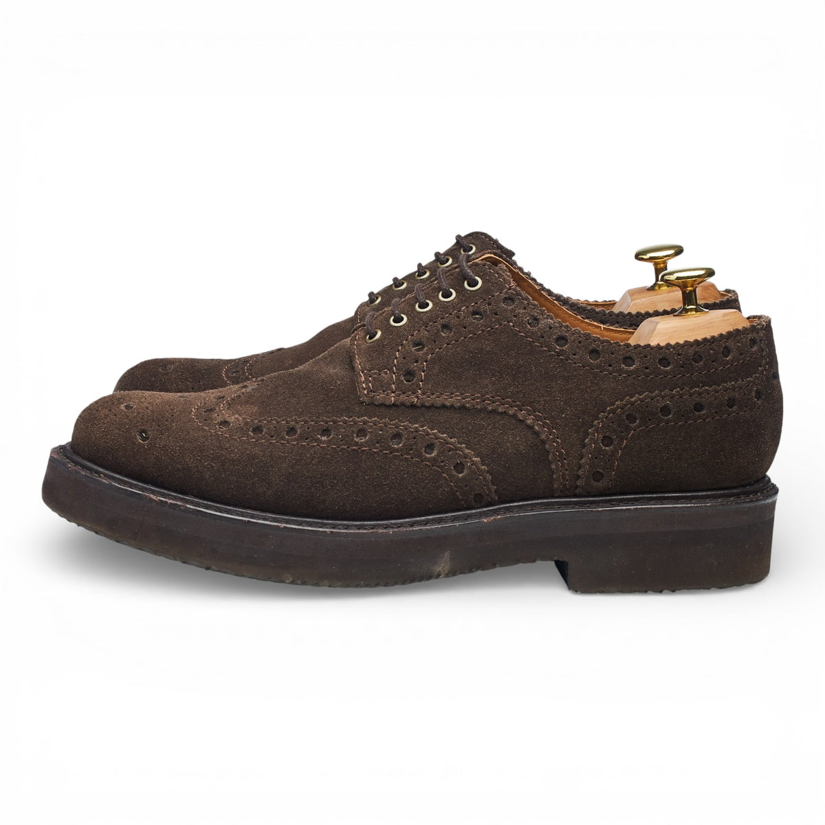 'Archie' Dark Brown Suede Derby UK 8 G
