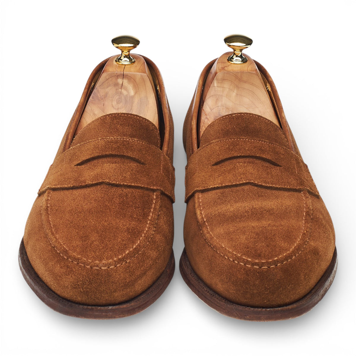 Shipton & Heneage 'Wilton' Snuff Brown Suede Loafers UK 12 E