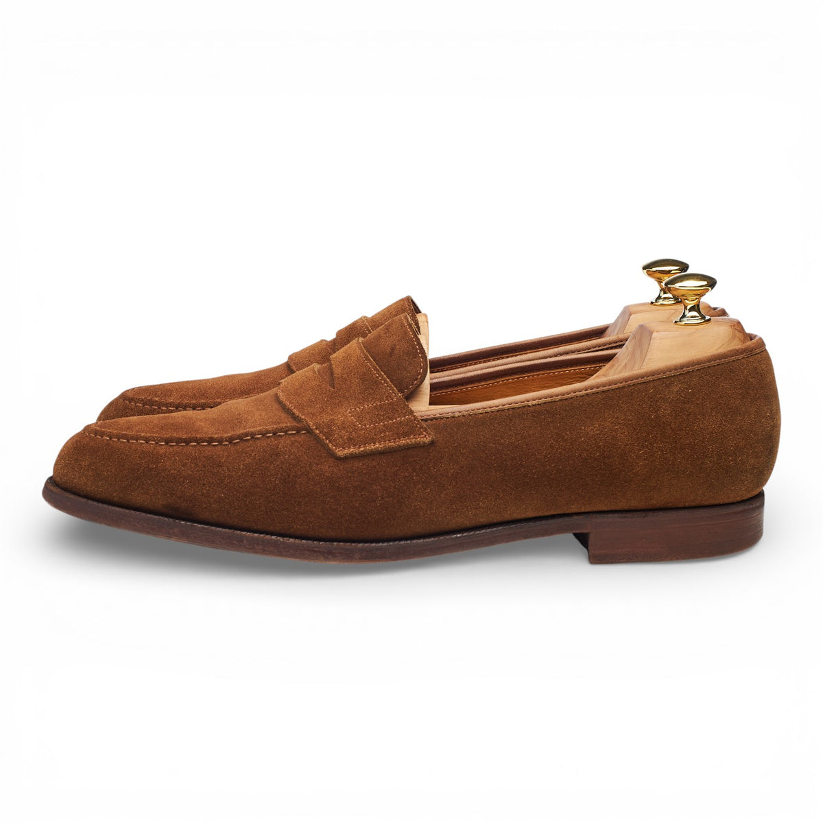Shipton & Heneage 'Wilton' Snuff Brown Suede Loafers UK 12 E