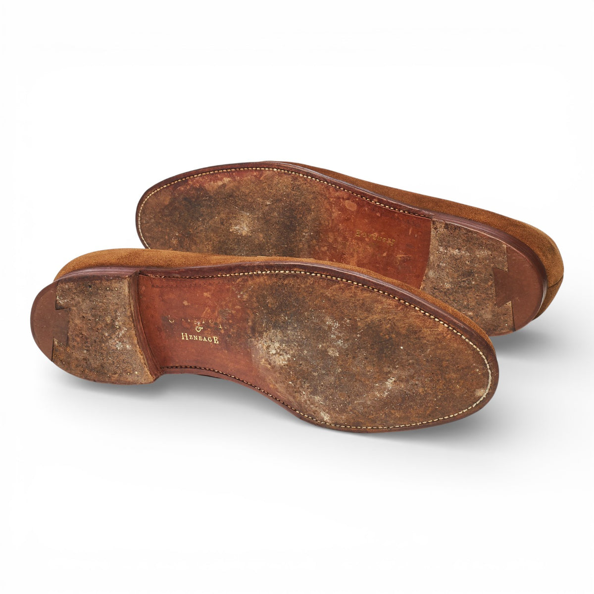 Shipton & Heneage 'Wilton' Snuff Brown Suede Loafers UK 12 E