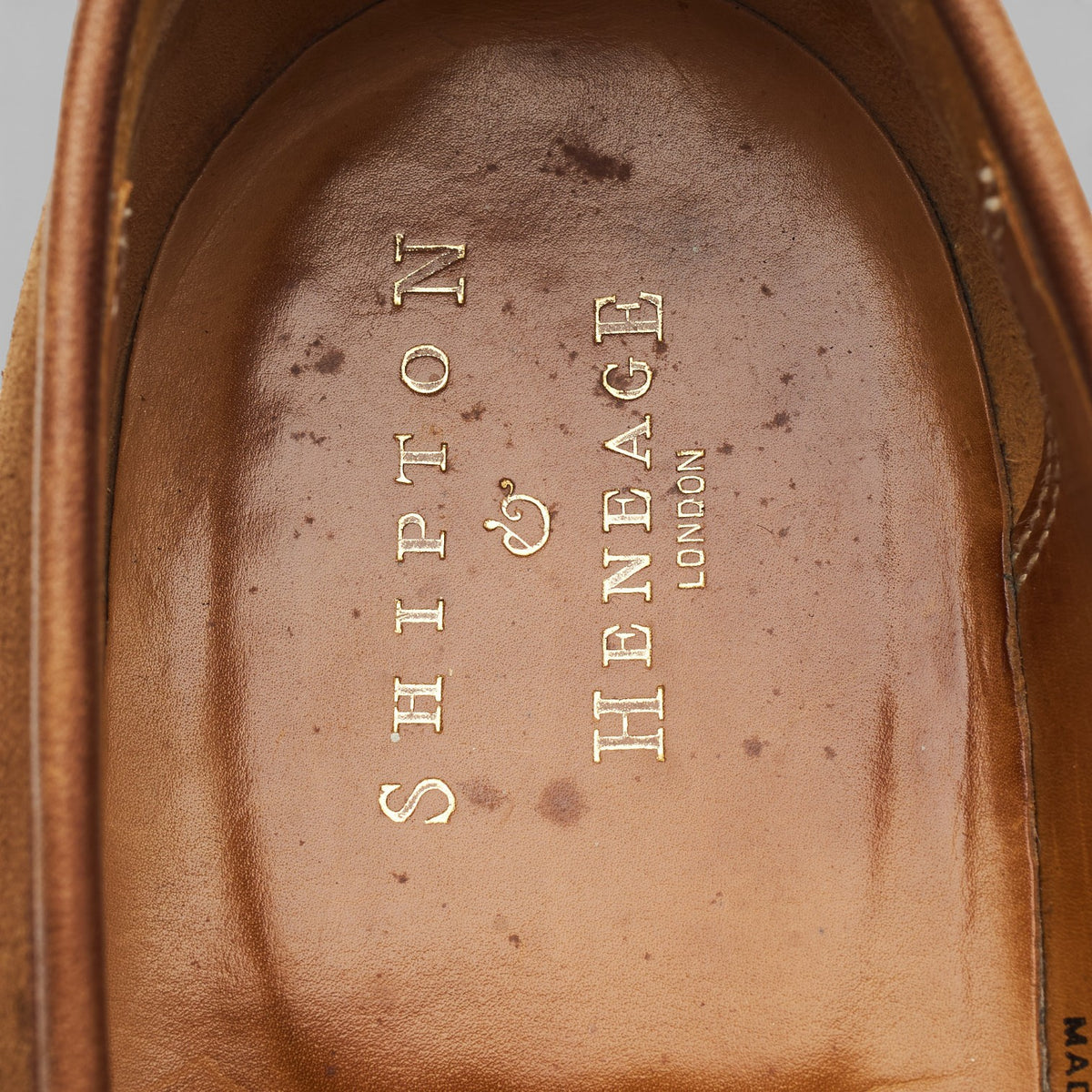 Shipton & Heneage 'Wilton' Snuff Brown Suede Loafers UK 12 E