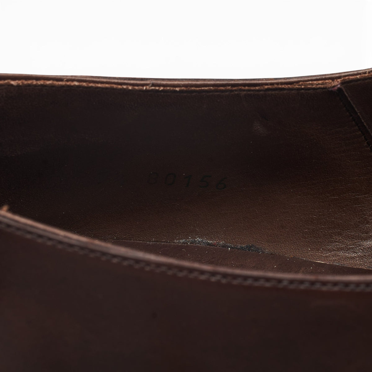 '80156' Dark Brown Leather Monk Strap UK 9.5 EE