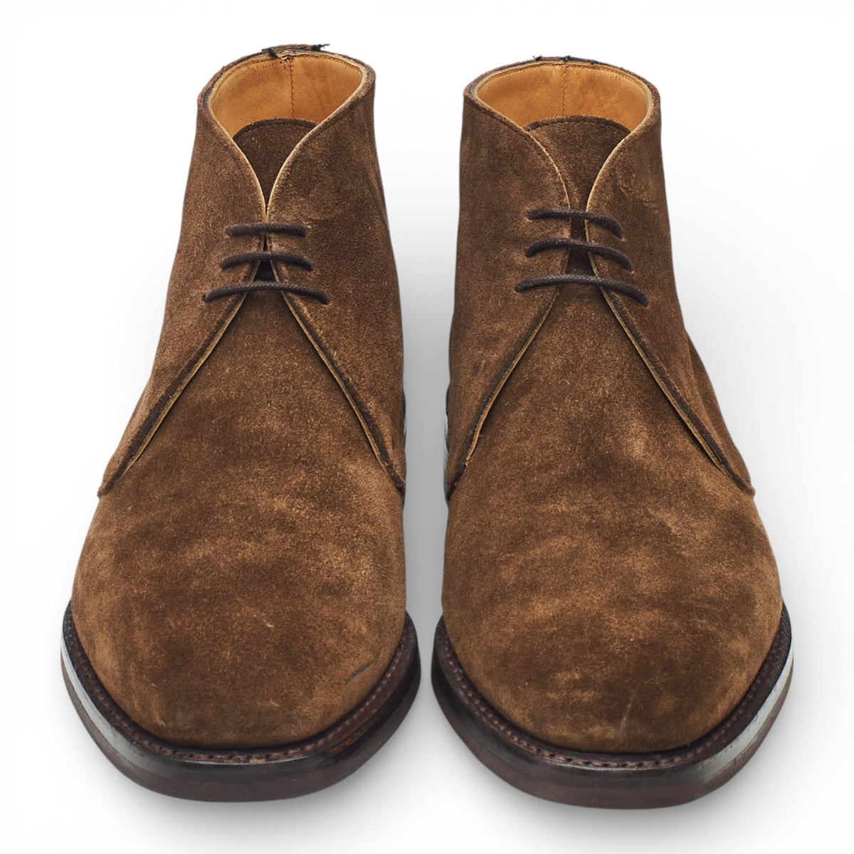 'Orton' Brown Suede Chukka Boots UK 8 F