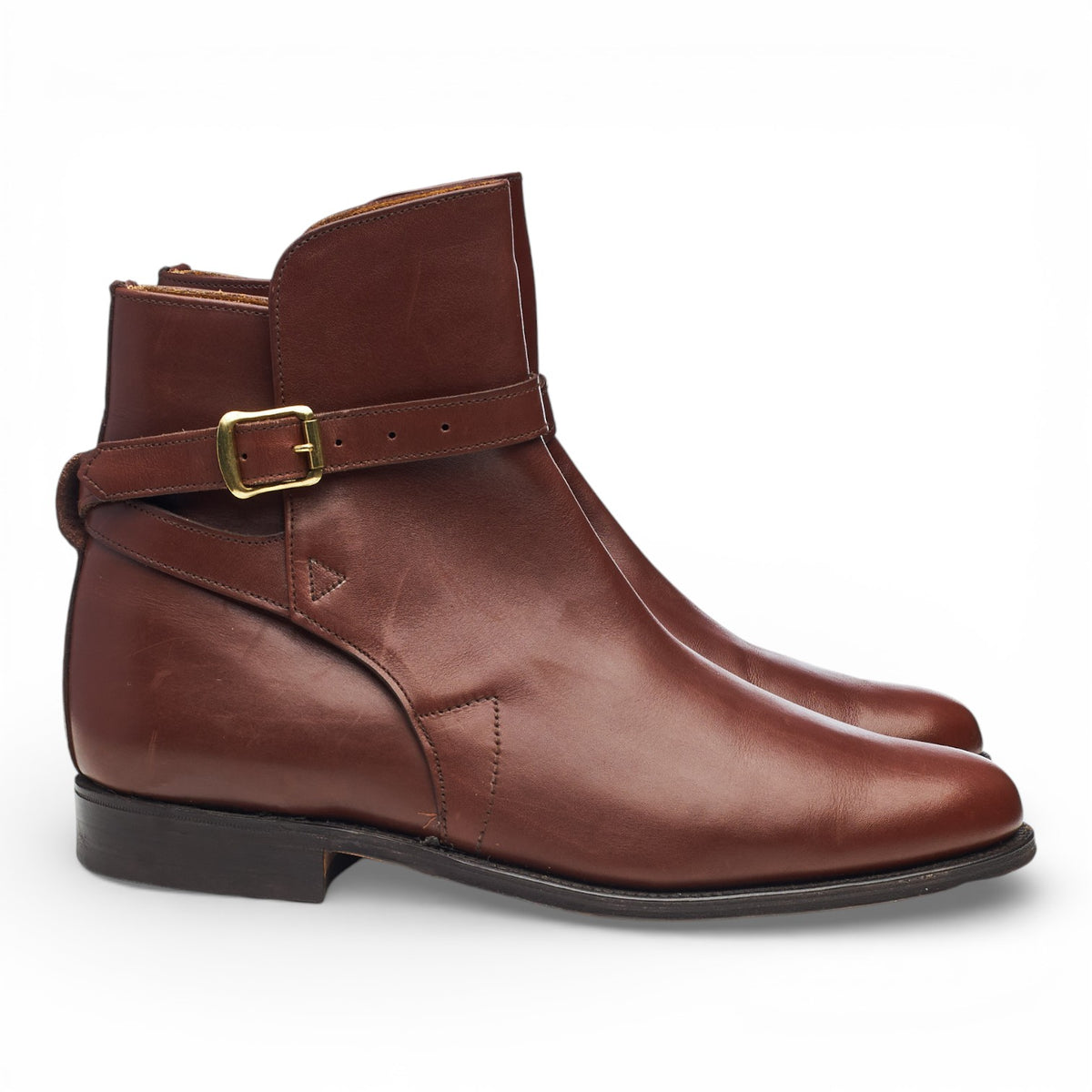 '4580T' Tan Brown Leather Jodhpur Boots UK 6.5