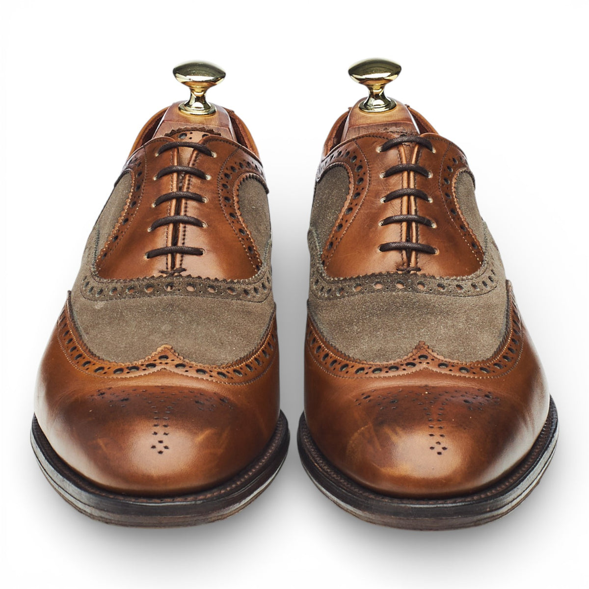 Herring 'Fencote' Brown Leather Oxford Brogues UK 7 F