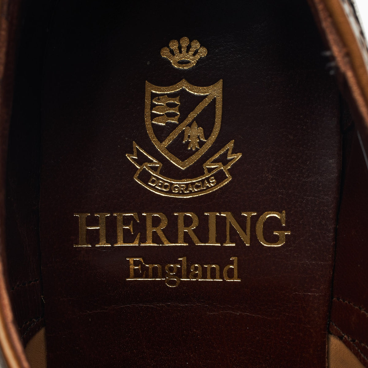 Herring 'Fencote' Brown Leather Oxford Brogues UK 7 F