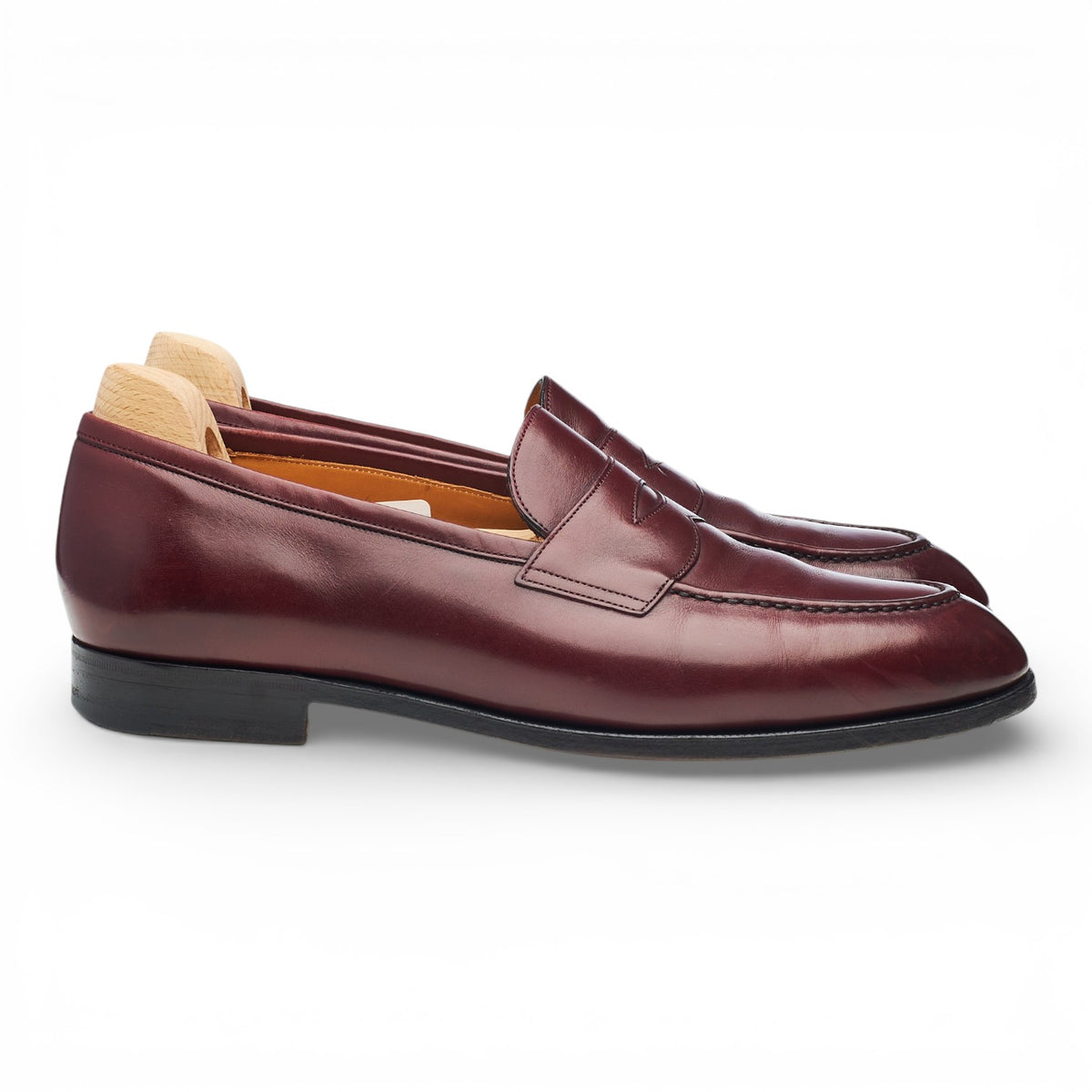'Monet' Burgundy Leather Loafers UK 8 E