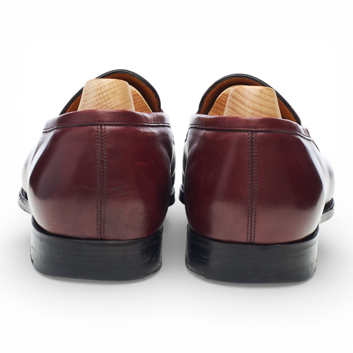 'Monet' Burgundy Leather Loafers UK 8 E