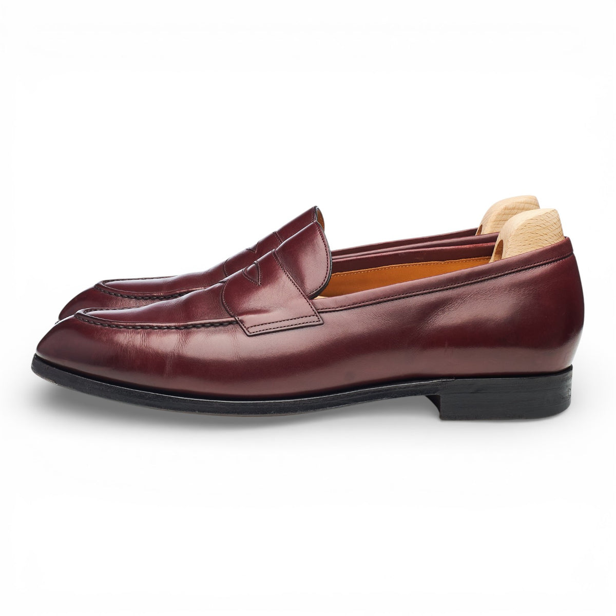 'Monet' Burgundy Leather Loafers UK 8 E