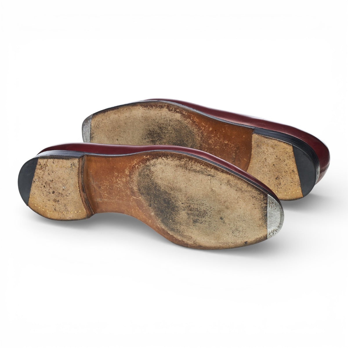 'Monet' Burgundy Leather Loafers UK 8 E