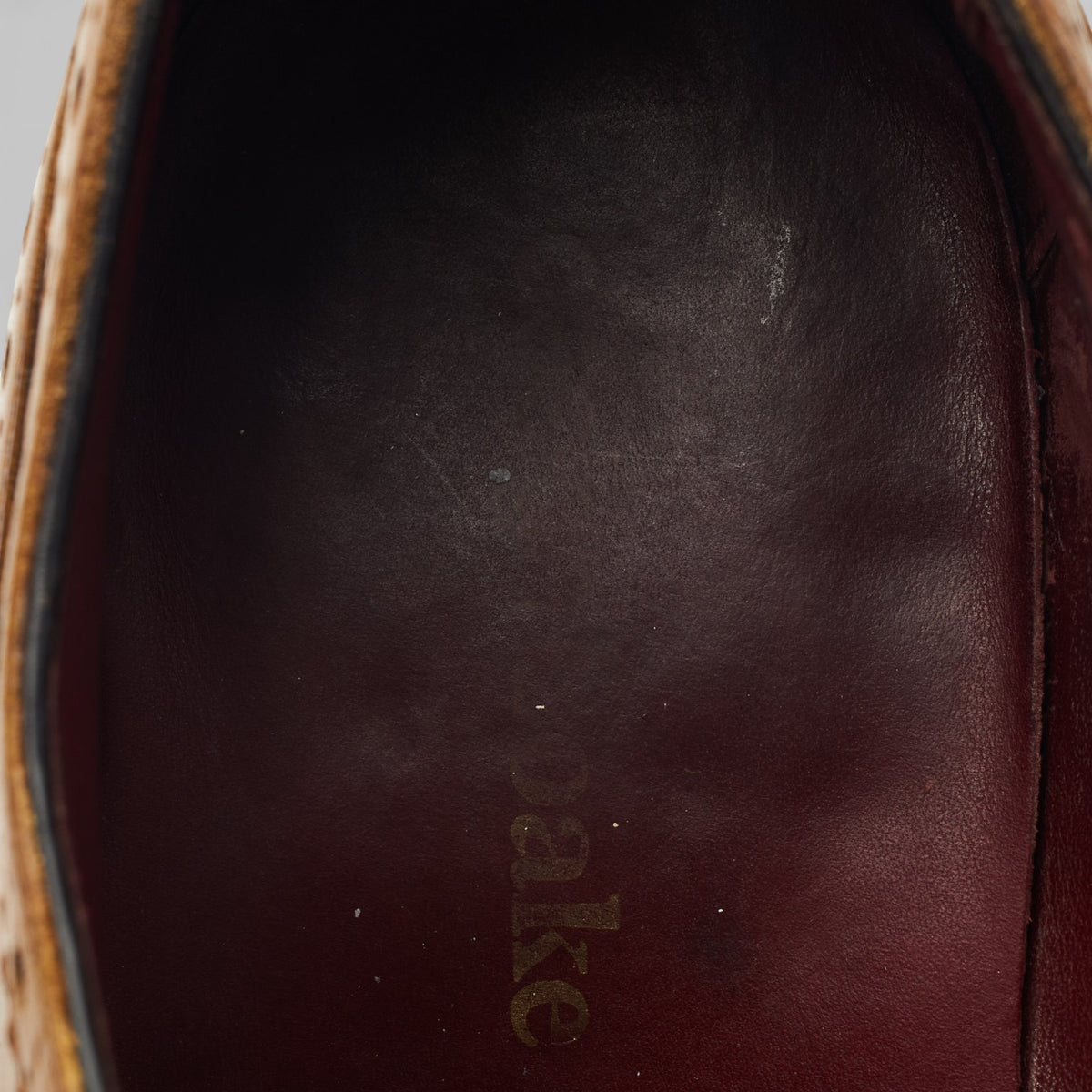 Design 'Kerridge' Tan Brown Leather Oxford Brogues UK 8 F