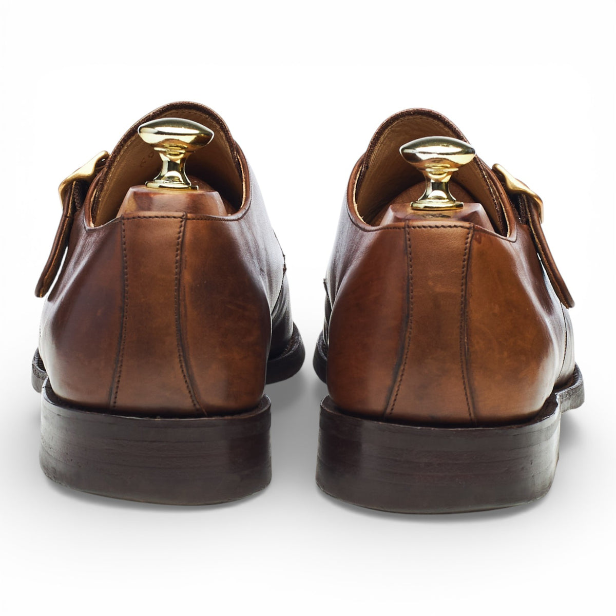 Brown Leather Apron Monk Strap UK 7.5 E