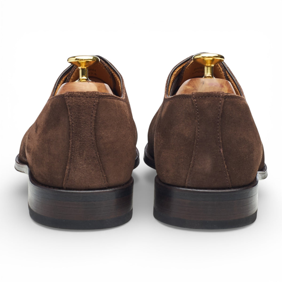 Charles Tyrwhitt Dark Brown Suede Wholecut UK 8.5