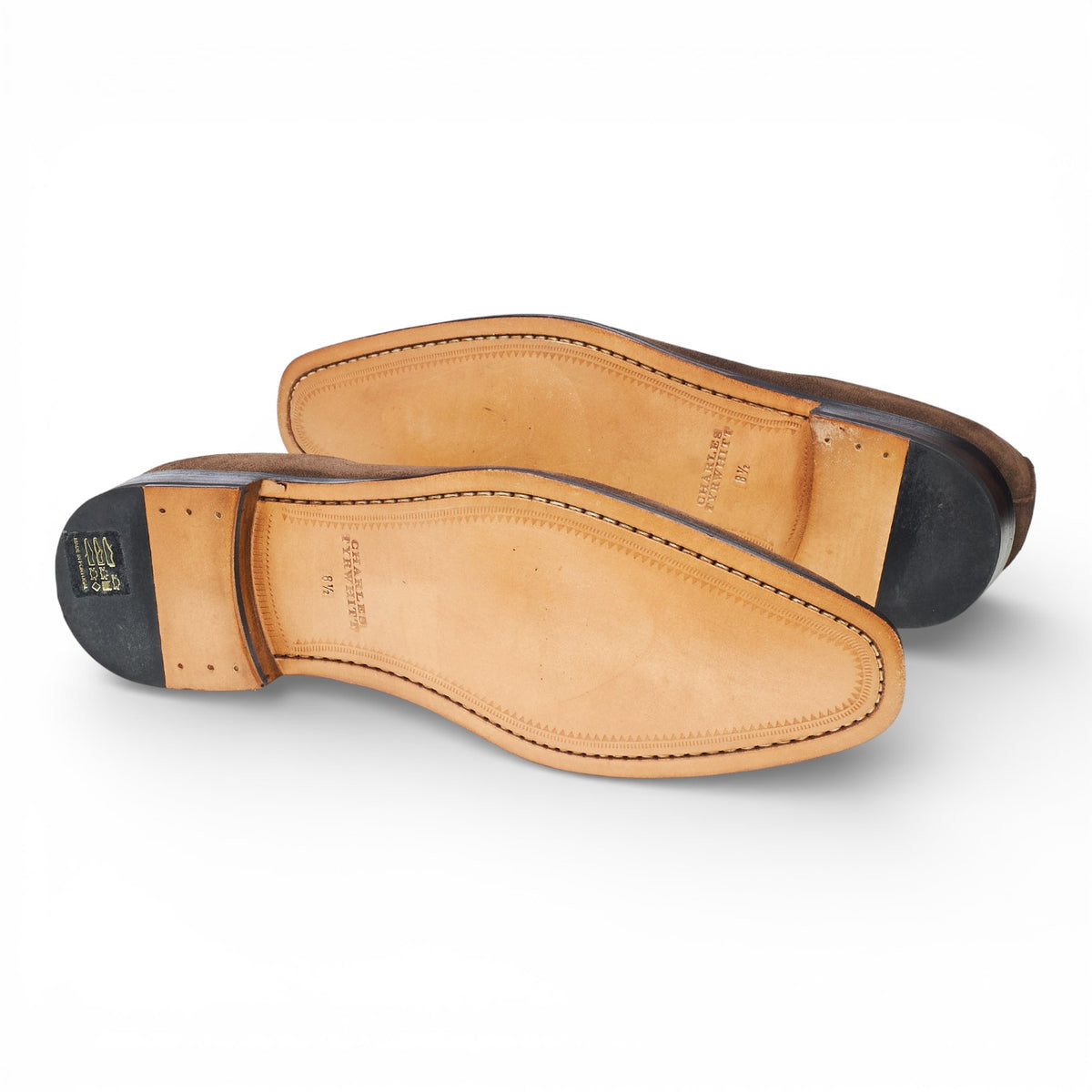 Charles Tyrwhitt Dark Brown Suede Wholecut UK 8.5