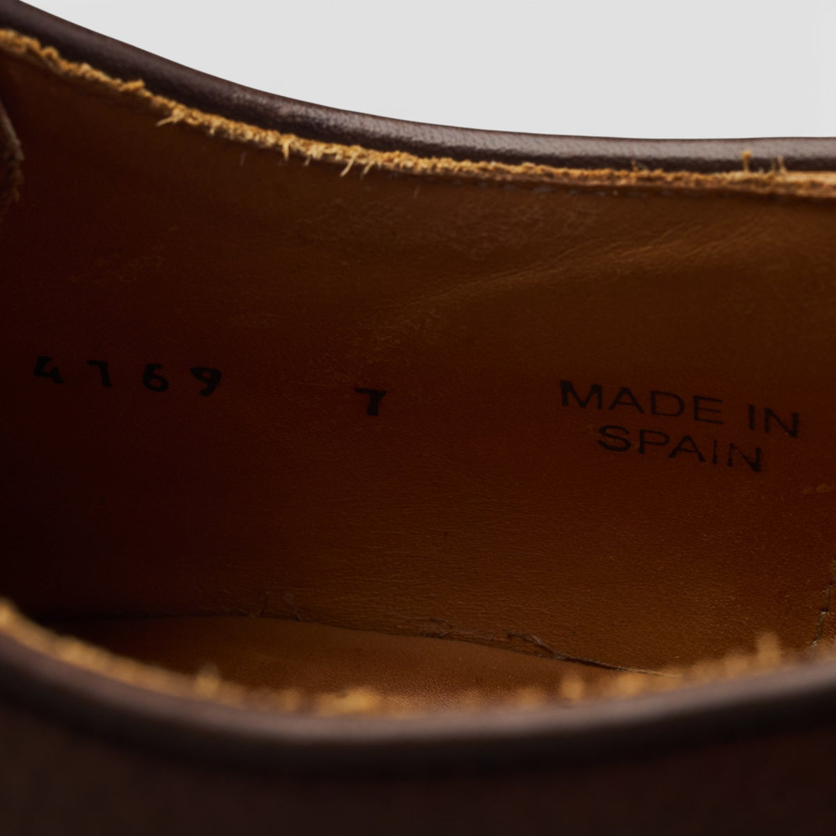 '4169' Brown Grain Leather Derby UK 7